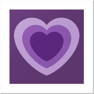 purple heart for hawk guy Posters and Art